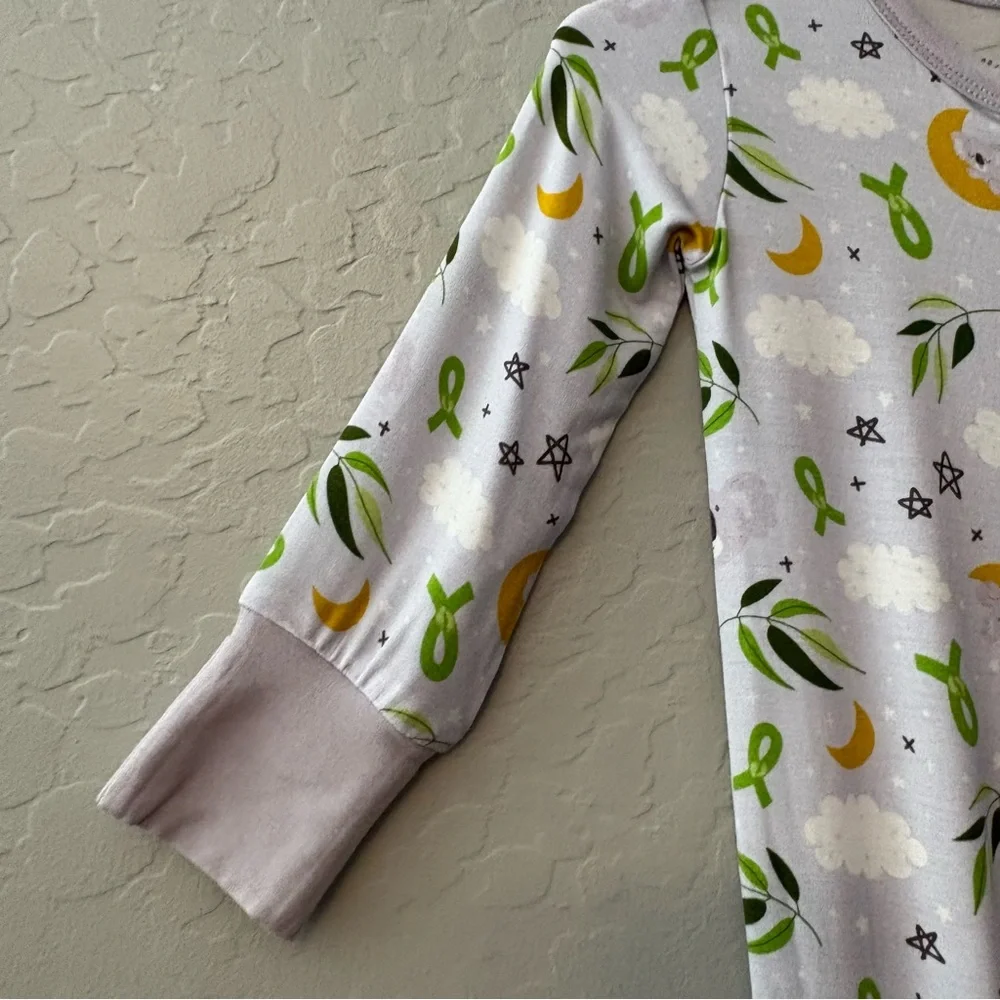 Laree + Co Morgan gray koala bamboo convertible footie pajamas 6-12 months NEW